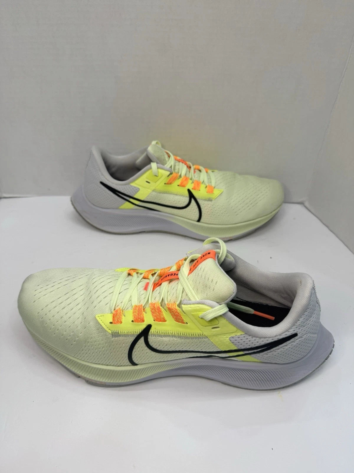 Nike Air Zoom Pegasus 38 Women's Running Shoes, Volt/Orange, US 8.5 (CW7356-700) - Pre-Owned