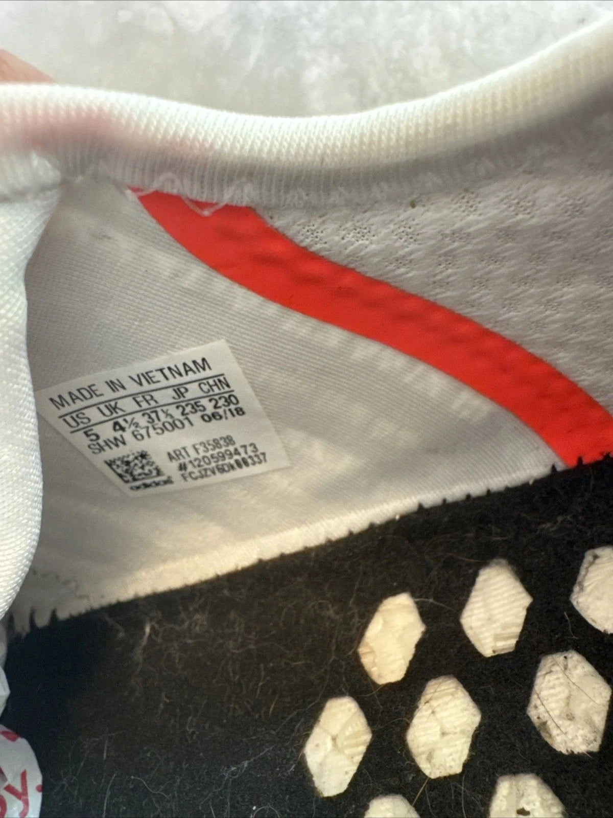 Adidas NMD_R1 Boost White Grey Orange Sneakers Men's 5 EUC No Box