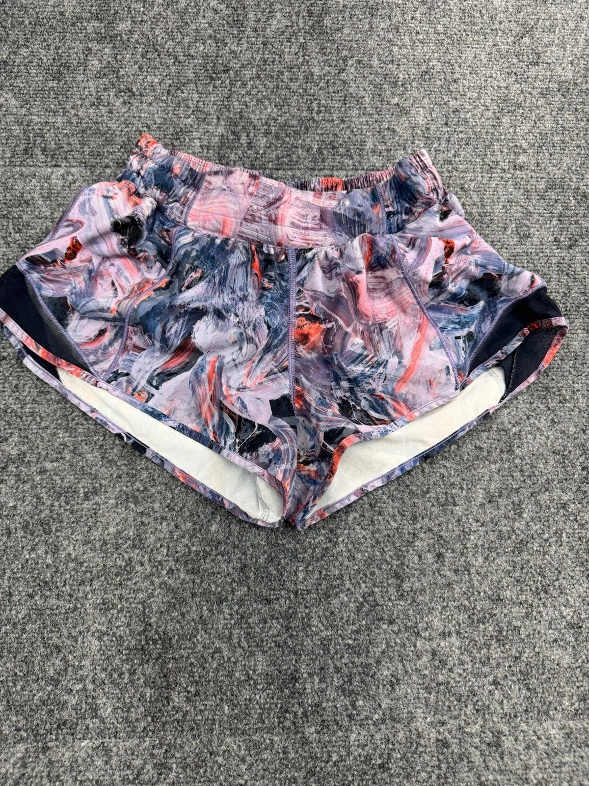 Lululemon Women's 4 Multicolor Lined Running Shorts 4 Inseam