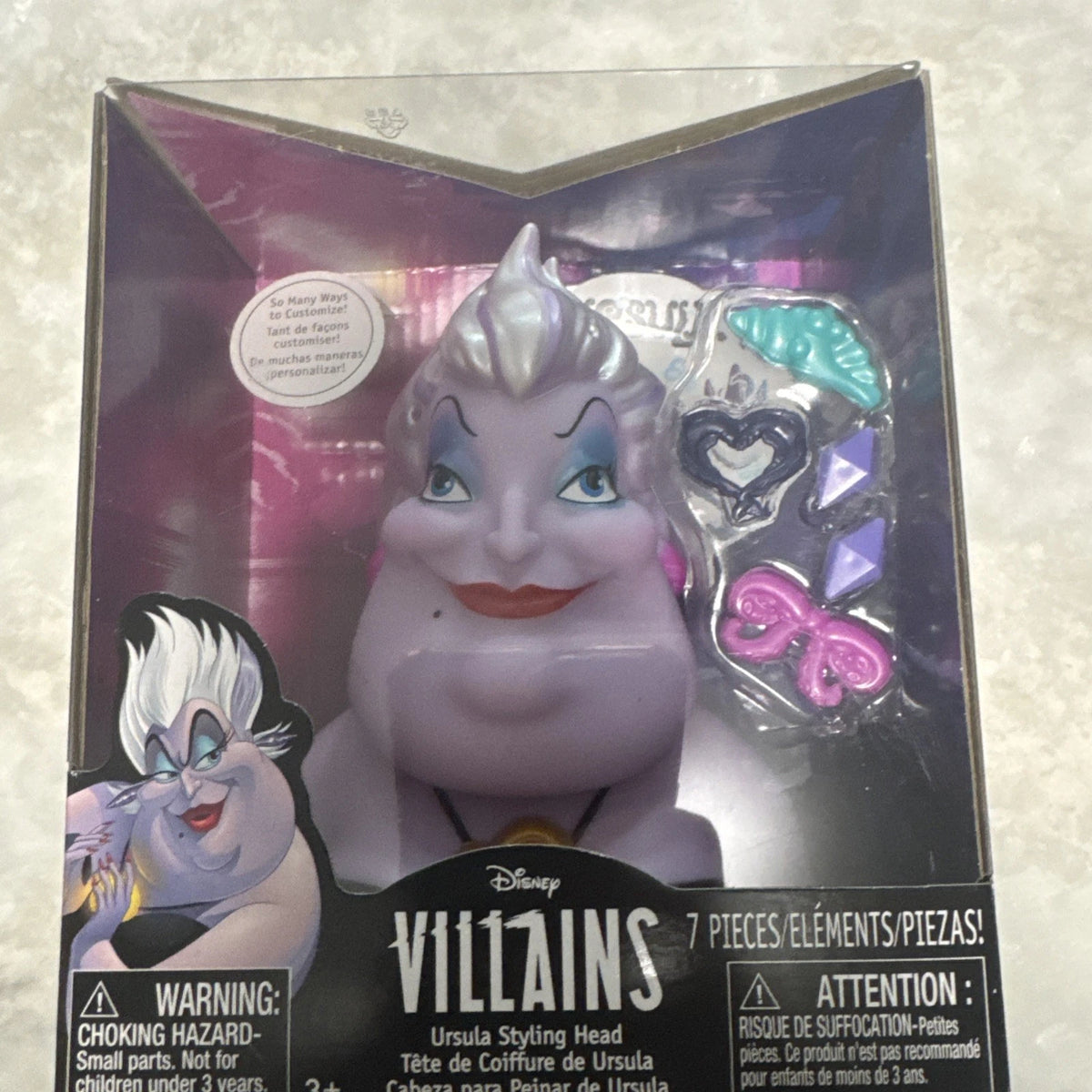 Disney Villains Ursula Styling Head The Little Mermaid Doll New