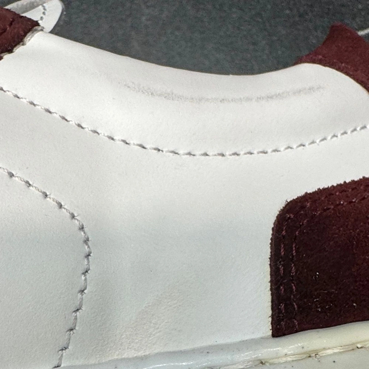 Baldinini Leather Sneakers Men’s EU 39 US 6 White Burgundy Made in Italy