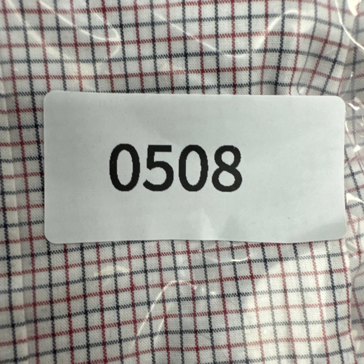 Lauren Ralph Lauren Micro Check Shirt 16.5 34/35 Red Blue White Cotton NWOT