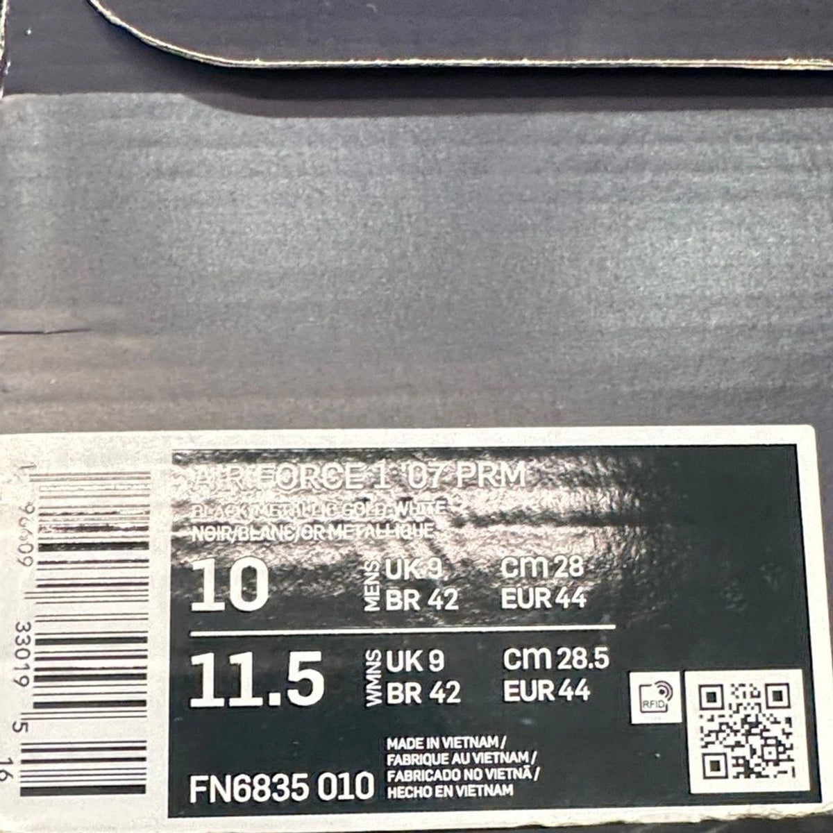 Nike Air Force 1 Low PRM Bronx Origins Men’s 10 FN6835-010 New Box