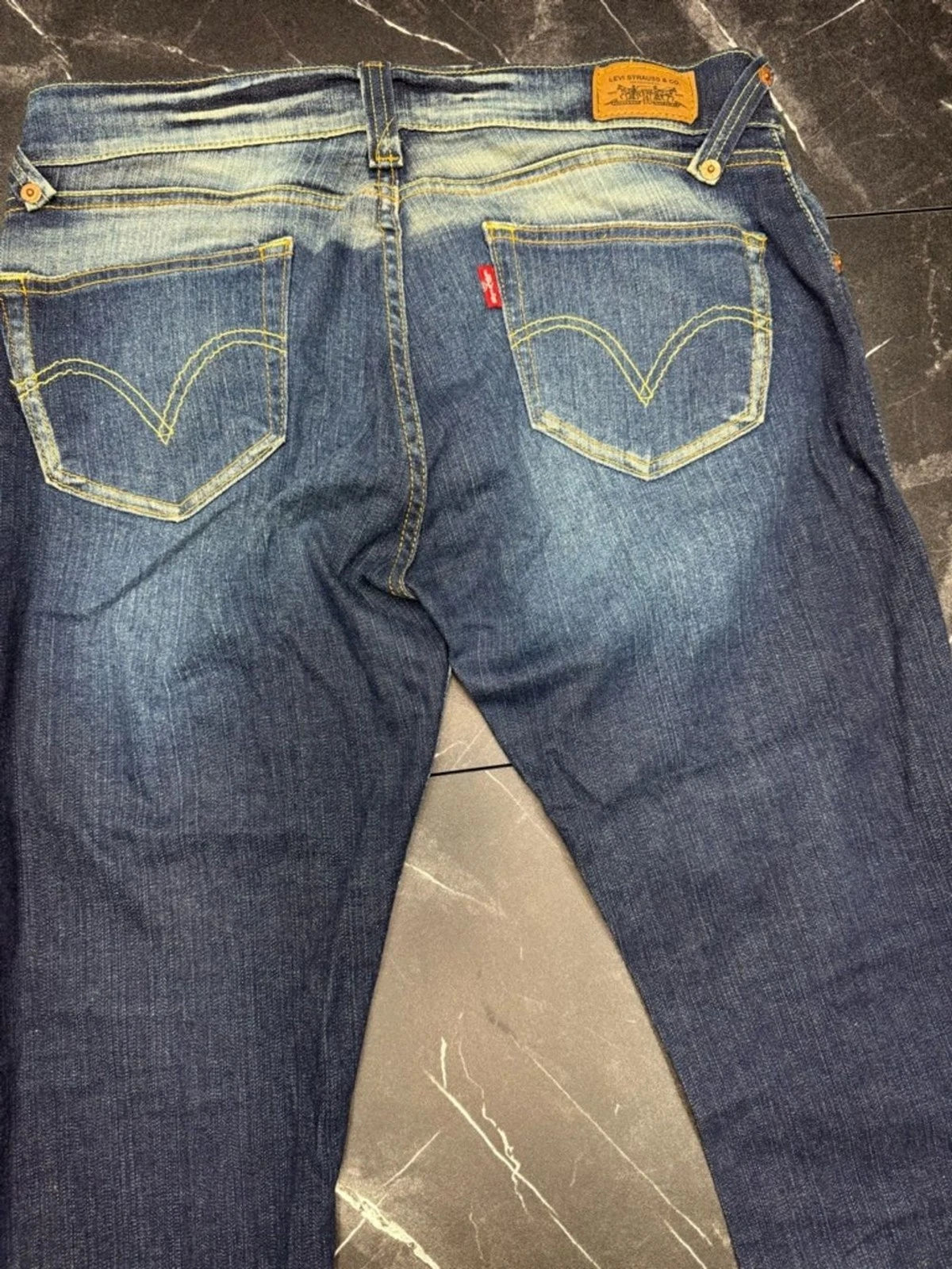 Levi's Y2K Low Rise Bootcut Jeans Women's Juniors 11 Dark Wash Denim EUC