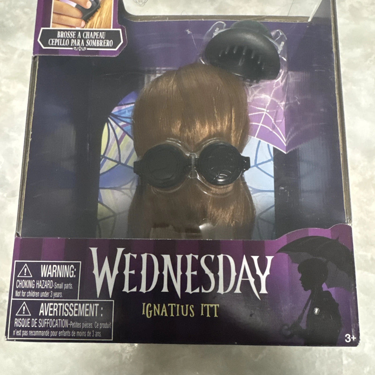 Wednesday Ignatius Itt 10-inch Styling Head by Just Play, featuring rooted