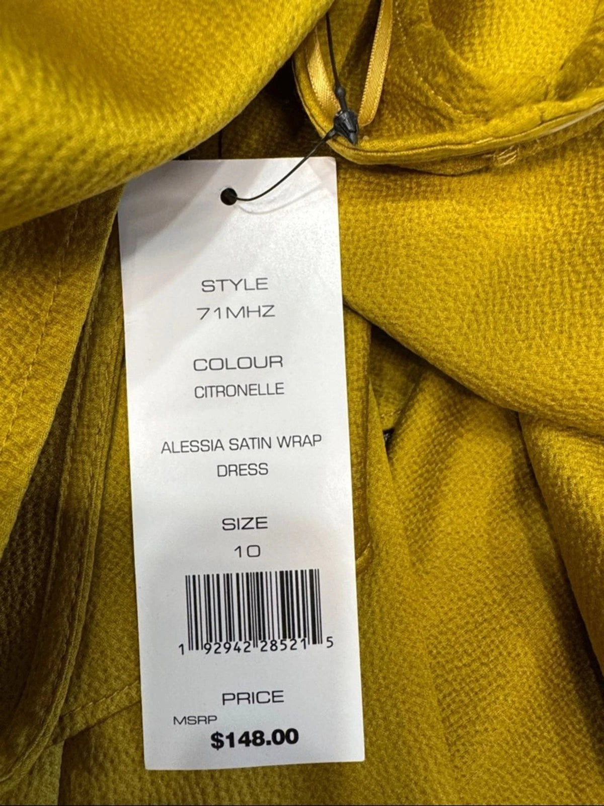 NWT French Connection Alessia Satin Wrap Dress 10