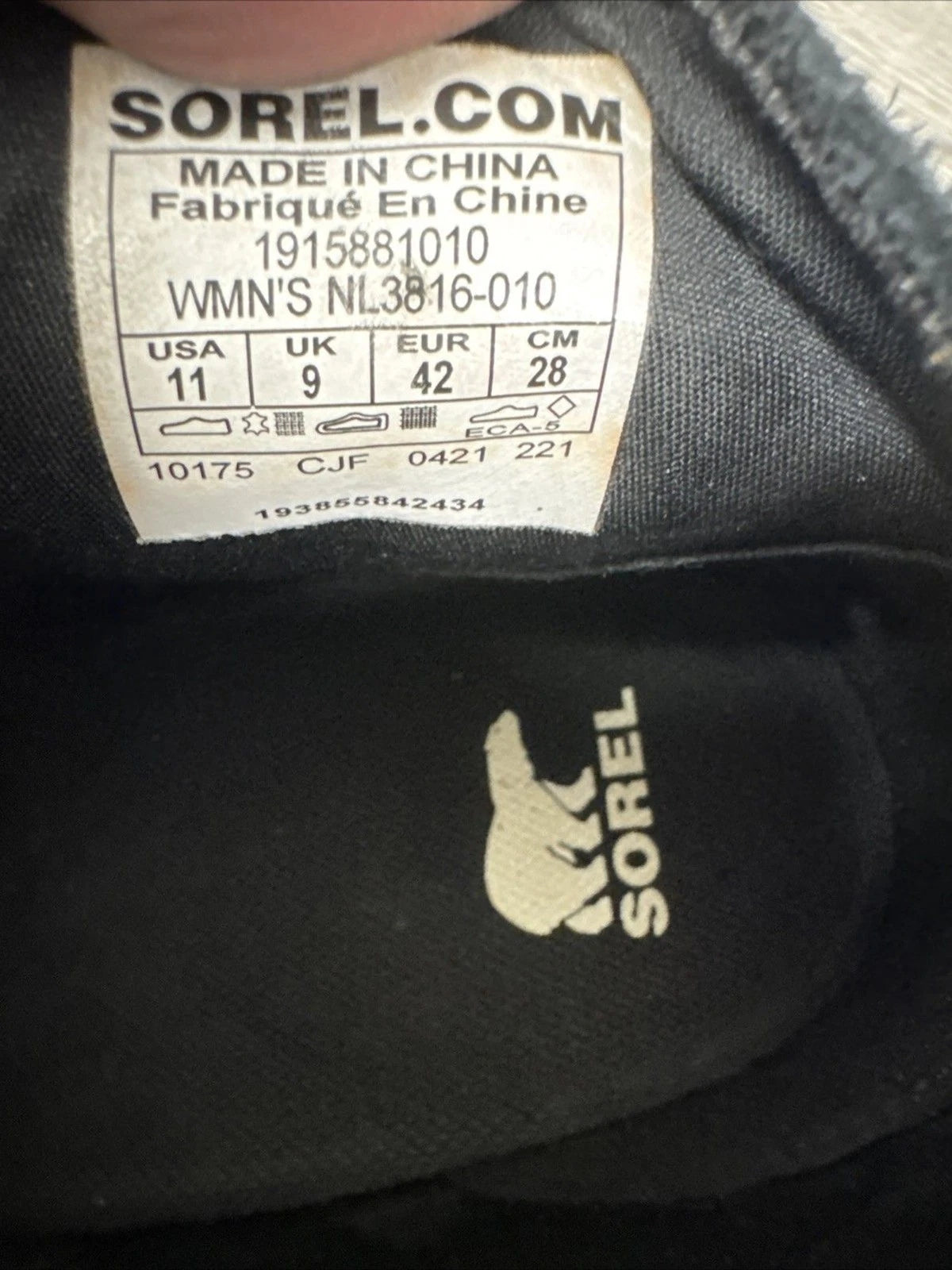 Sorel Chelsea Boots Women’s 11 Black Waterproof Nubuck Suede Lug Sole BNWOB
