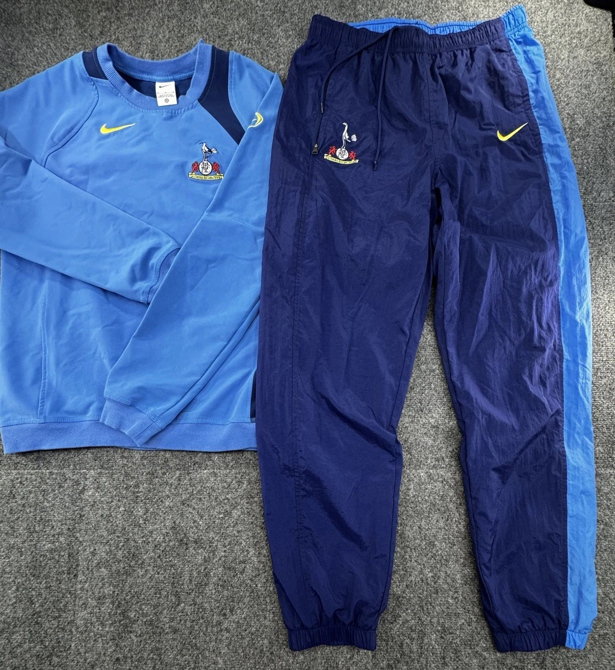Nike Mens M Blue Tracksuit 2 Piece Set Jacket Pants Sportswear