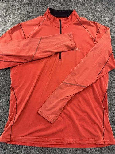 Gore Wear Womens Running Quarter Zip Pullover Jacket Red Size L