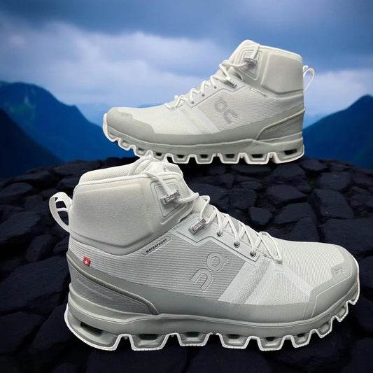 On Cloud Cloudrock Waterproof Women’s 9.5 Hiking Shoes Gray BNIB Trail Boots