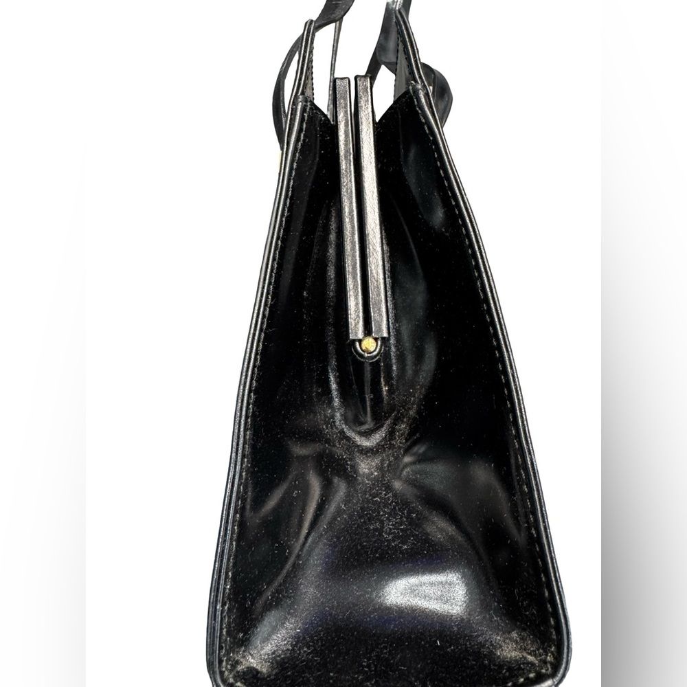 Gucci Black Leather Shoulder Bag Gold Hardware Authentic Women's Designer Bag