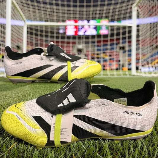 Adidas Predator League FT FG MG Cleats Mens 13 White Black Yellow BNWT New