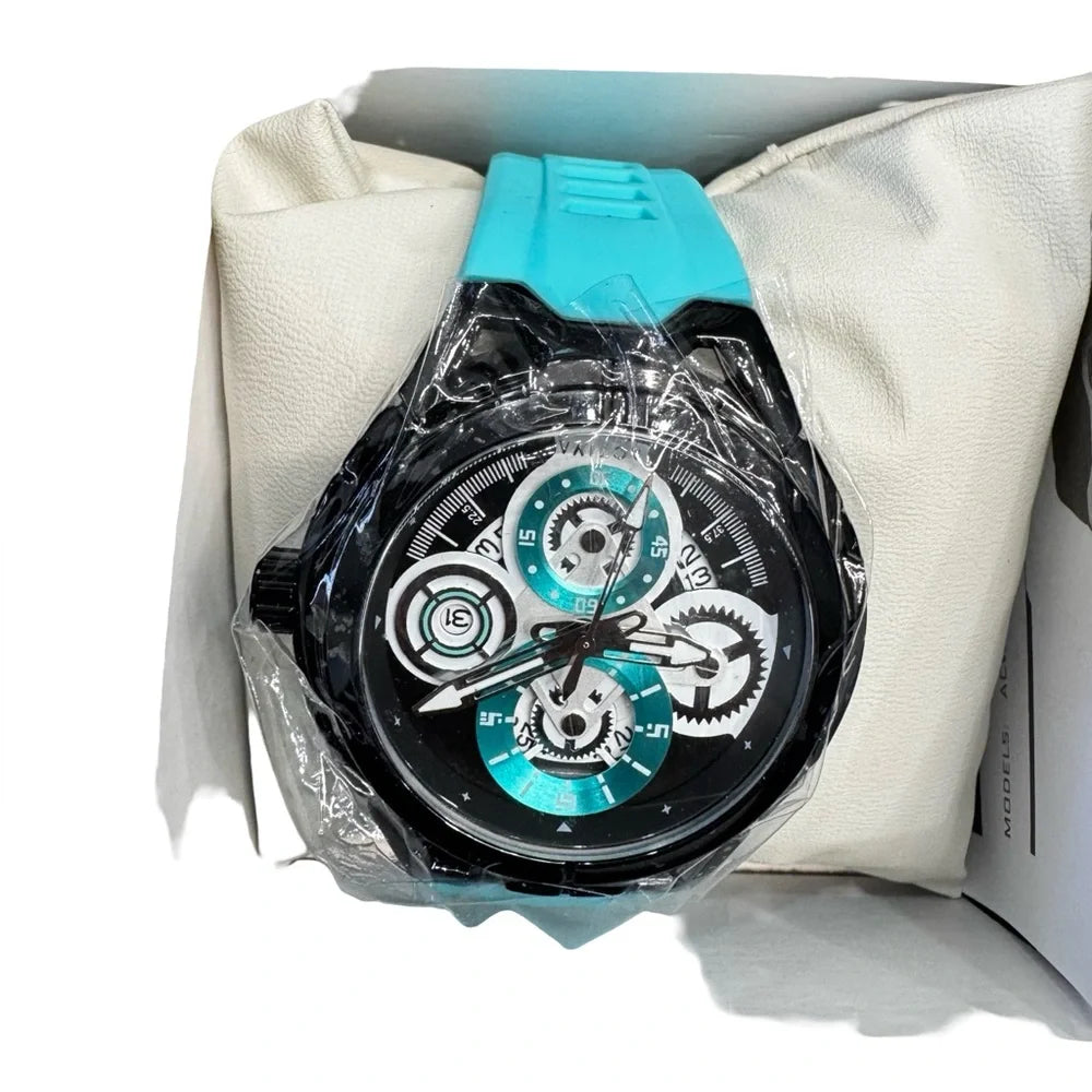 Activa Drift X Invicta PF22691 Blue Dial Black Watch 44mm BNIB Quartz Sport