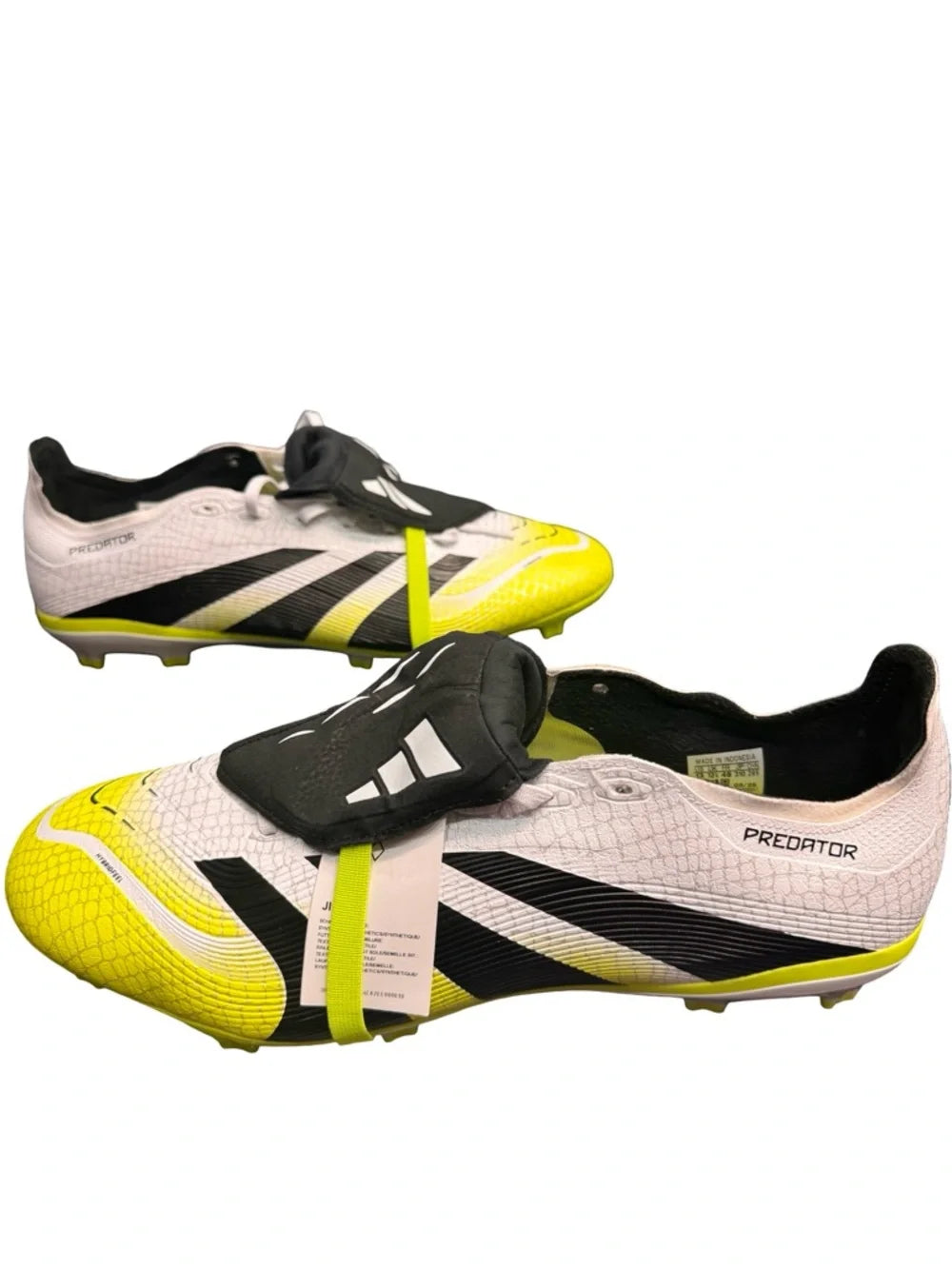 Adidas Predator League FT FG MG Cleats Mens 13 White Black Yellow BNWT New