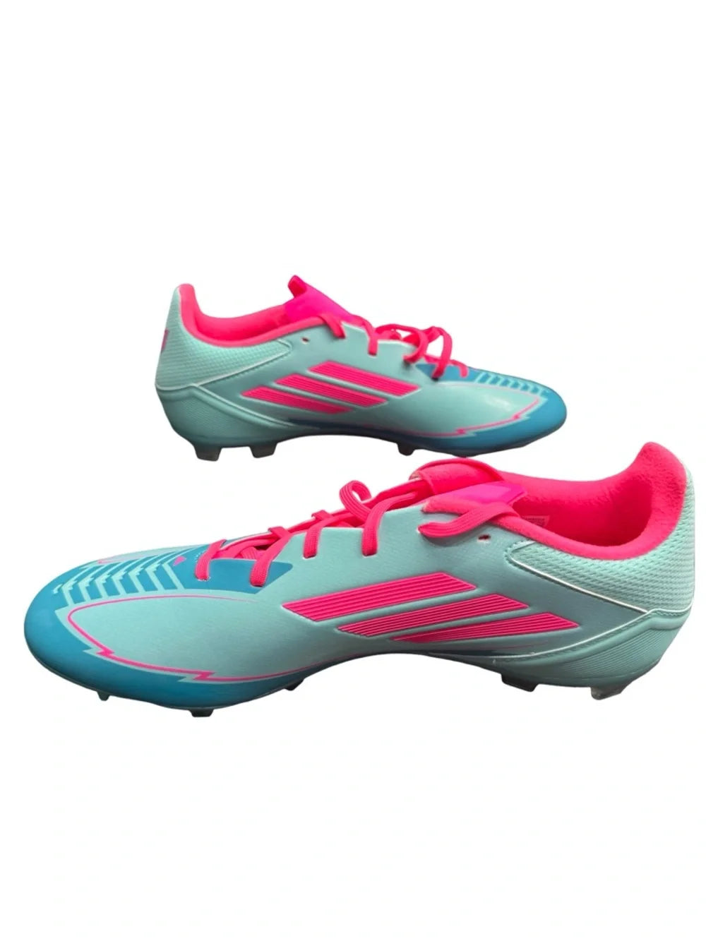 Adidas F50 League Messi FG MG Cleats Mens 10.5 Flash Aqua Soccer Boots BNWOB