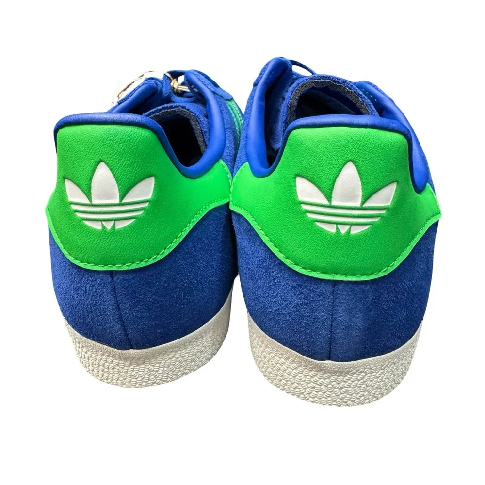 Adidas Gazelle Royal Blue Green Mens 9.5 BNIB Suede Classic Retro Sneakers