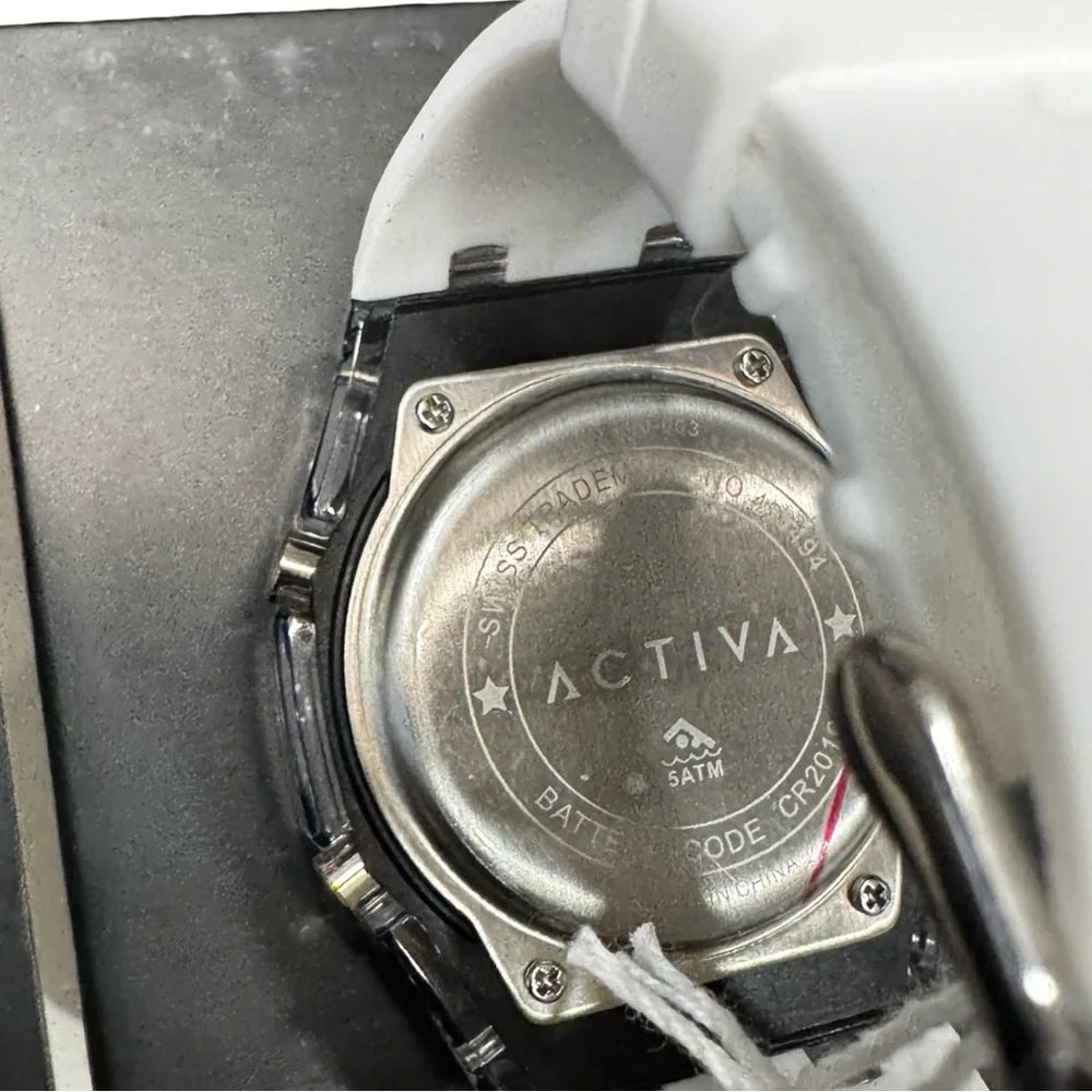 Activa x Invicta Digital Chronograph Watch 53mm White Strap BNIB Sport