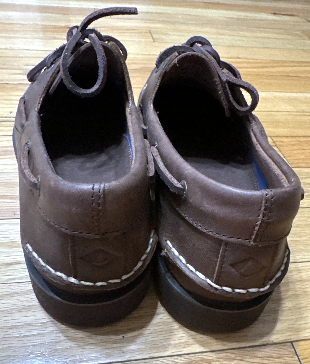 Sperry Authentic Original 2-Eye Boat Shoe Brown Leather Men's Size 11 New