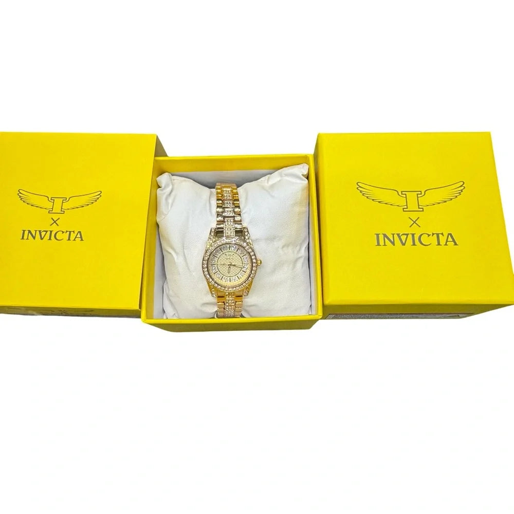 Invicta Wildflower 32mm Women’s Gold Watch Copper Dial BNWT Dress Quartz