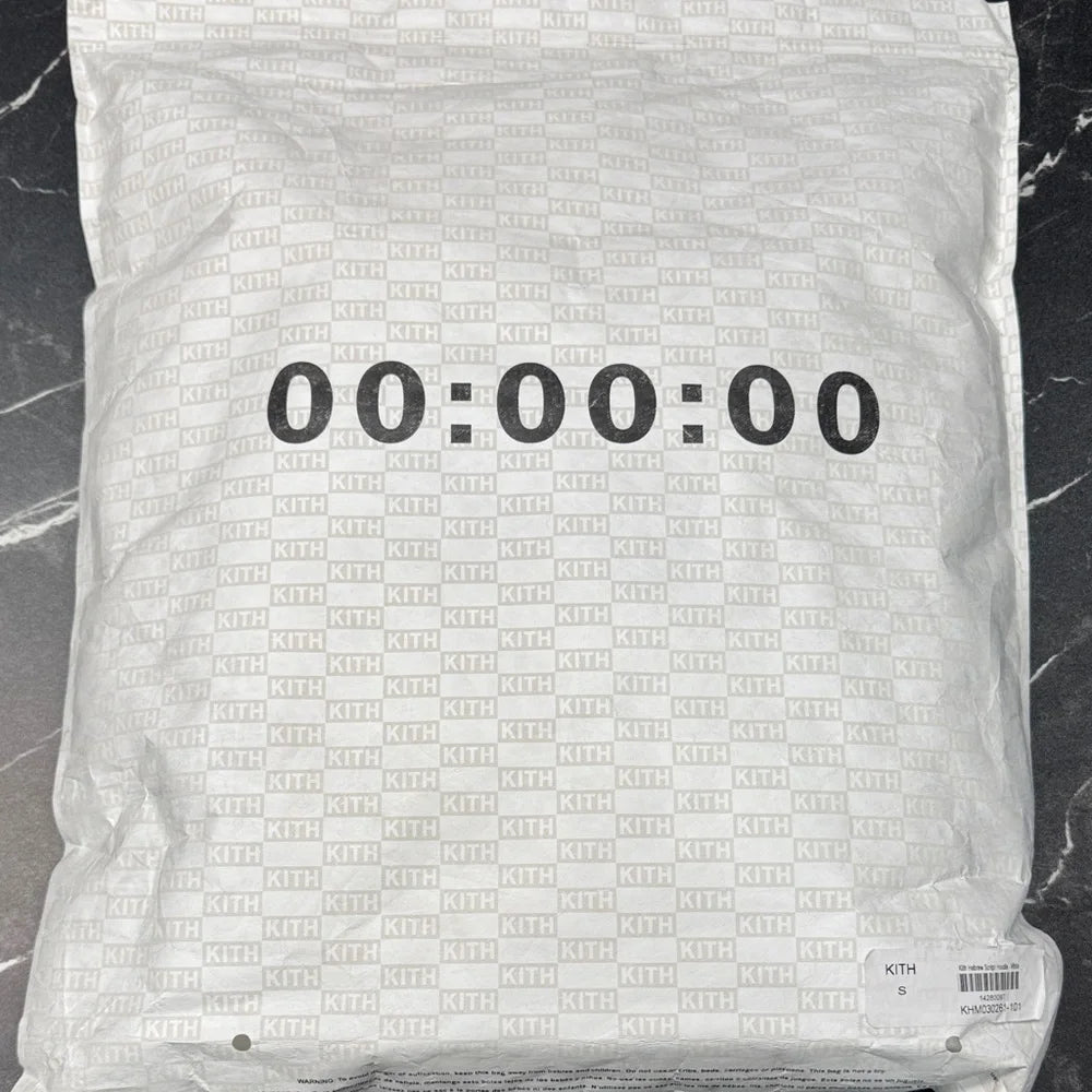Kith Hebrew Script Box Logo Hoodie White Small BNWT Limited Drop Rare Heat