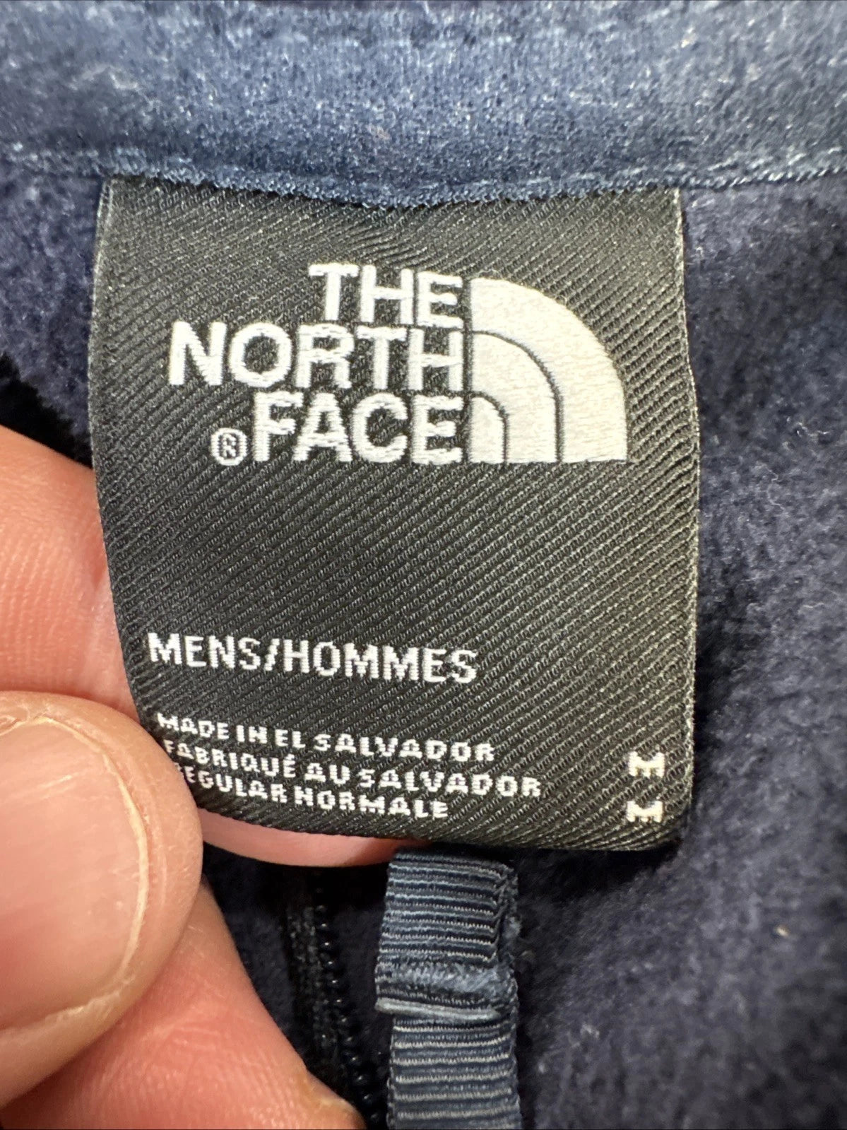 The North Face Men’s M 1/4 Zip Fleece Pullover Blue Navy Colorblock F19