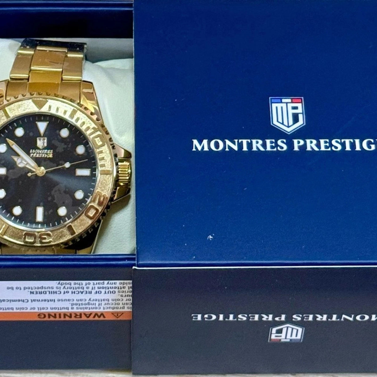 Montres Prestige x Invicta Men’s Gold 43mm Quartz Dress Watch BNIB