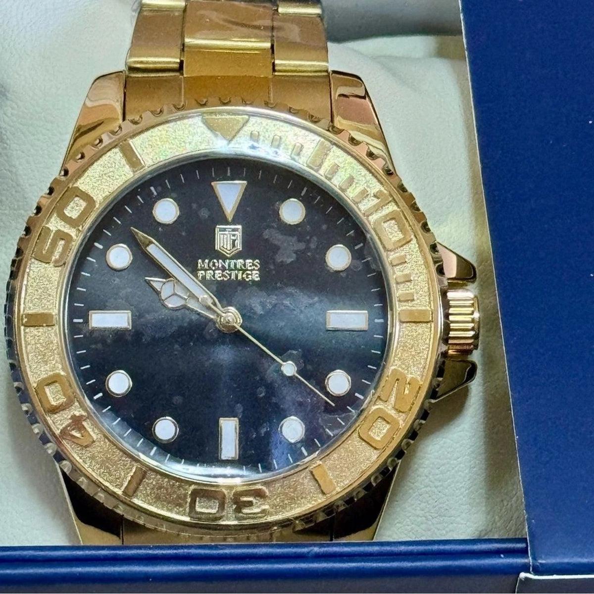 Montres Prestige x Invicta Men’s Gold 43mm Quartz Dress Watch BNIB