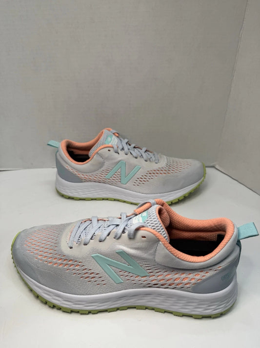 New Balance Fresh Foam Arishi Women's Running Shoes, Gray/Aqua/Coral, US 10 (WIDARISD) - Pre-Owned