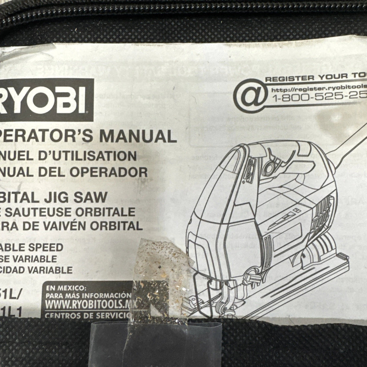Ryobi 740W Variable Speed Orbital Jigsaw w/ Case Blades Manual EUC