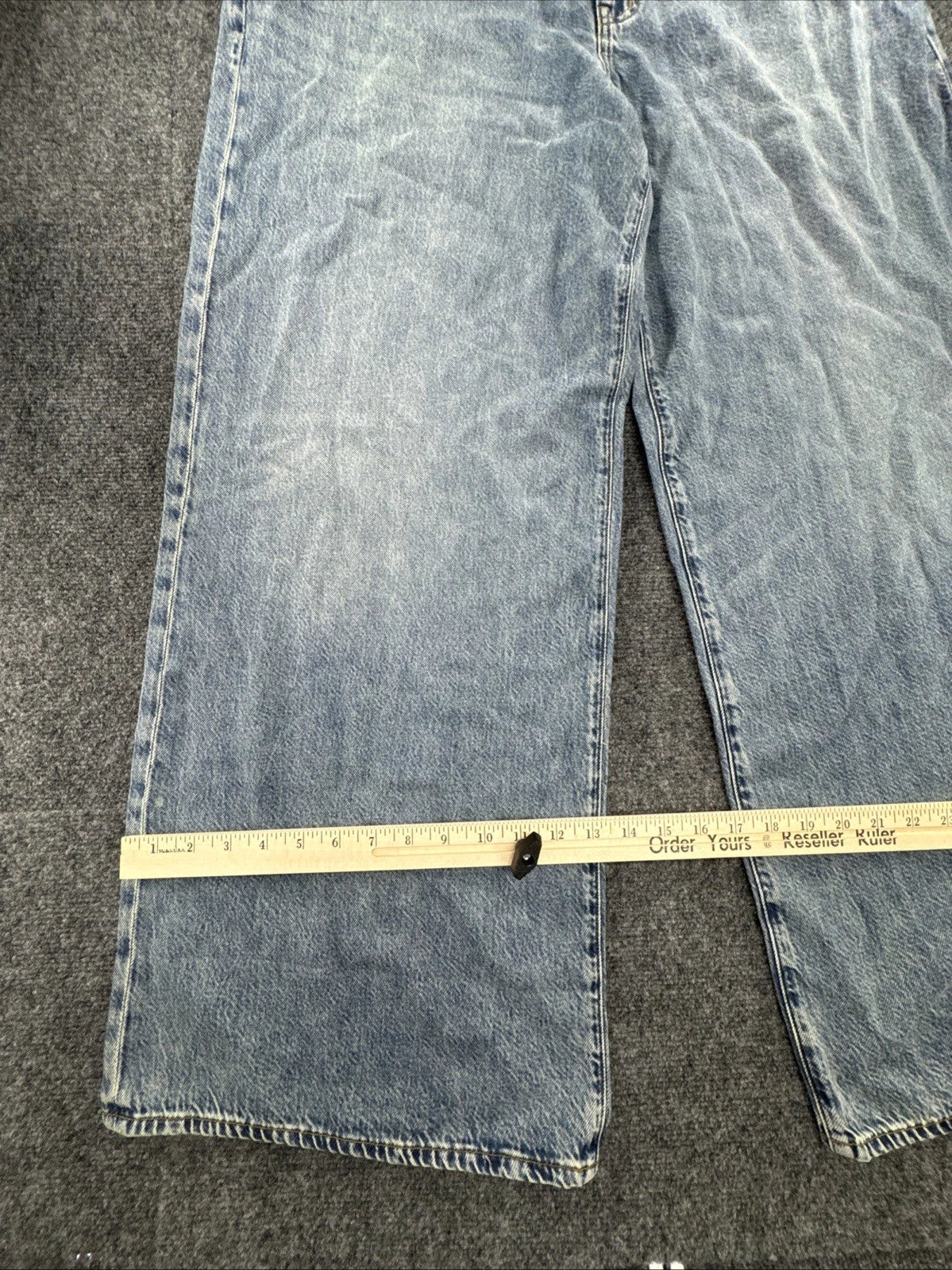 Madewell Superwide-Leg Jeans Women W32 High Rise Wide Leg Light Wash NWT
