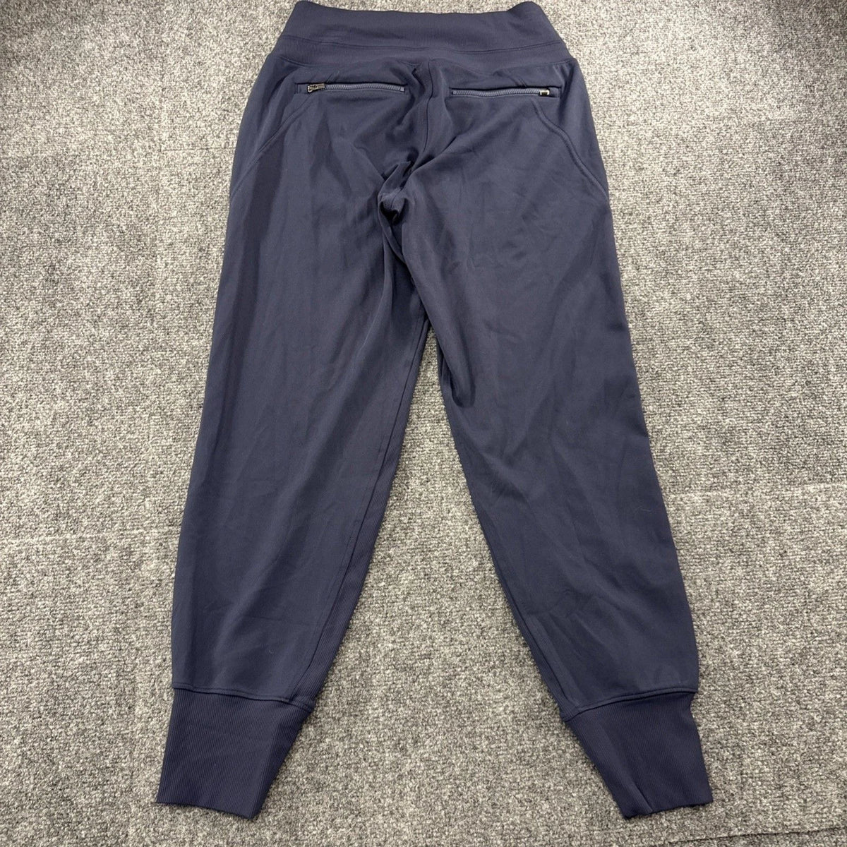 Athleta Women's Small Petite Navy Blue Zip Pocket Performance Joggers