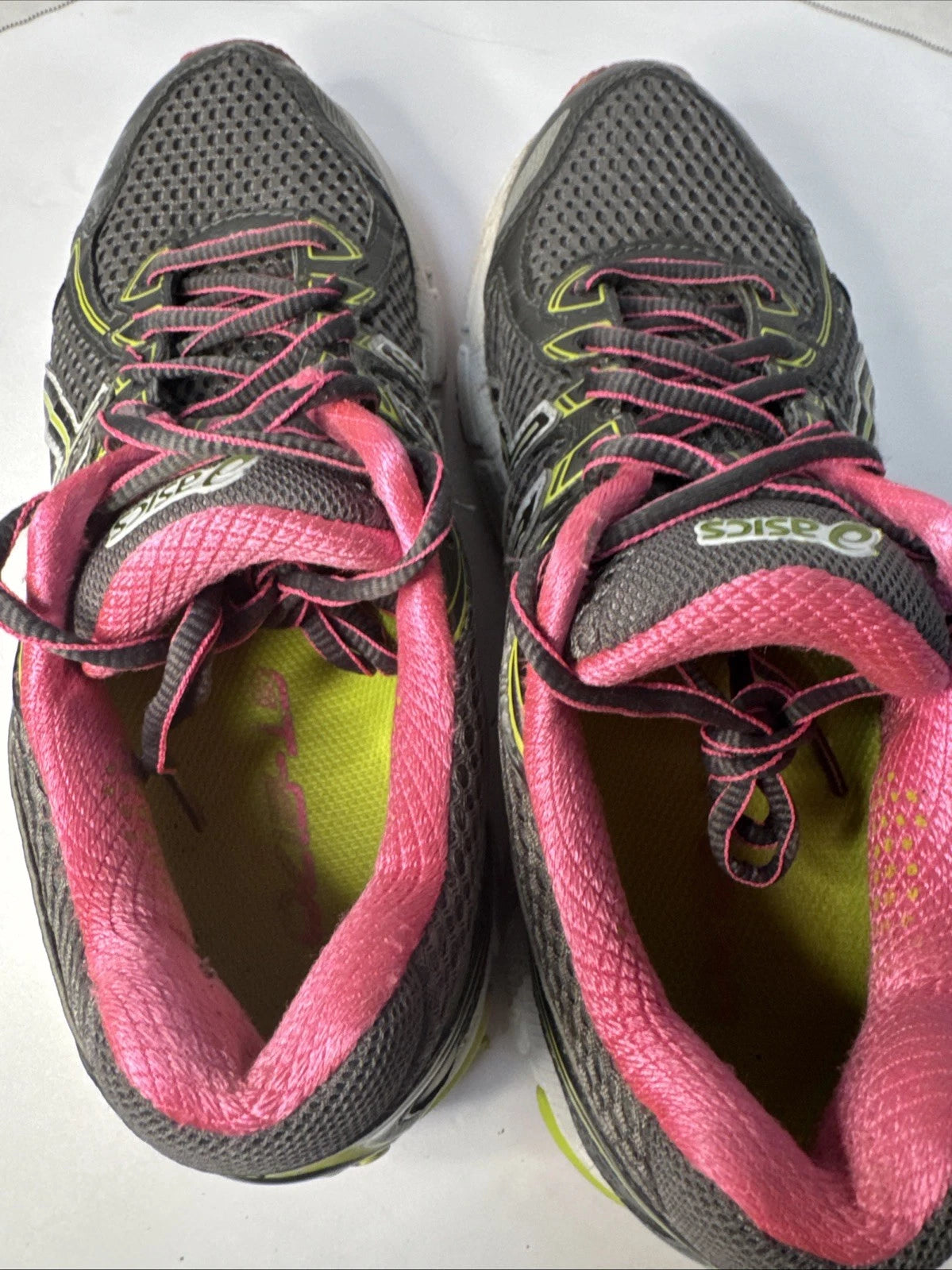 ASICS Gel GT-2170 Women's Size 7.5 Gray Pink Lime Running Shoes T256N