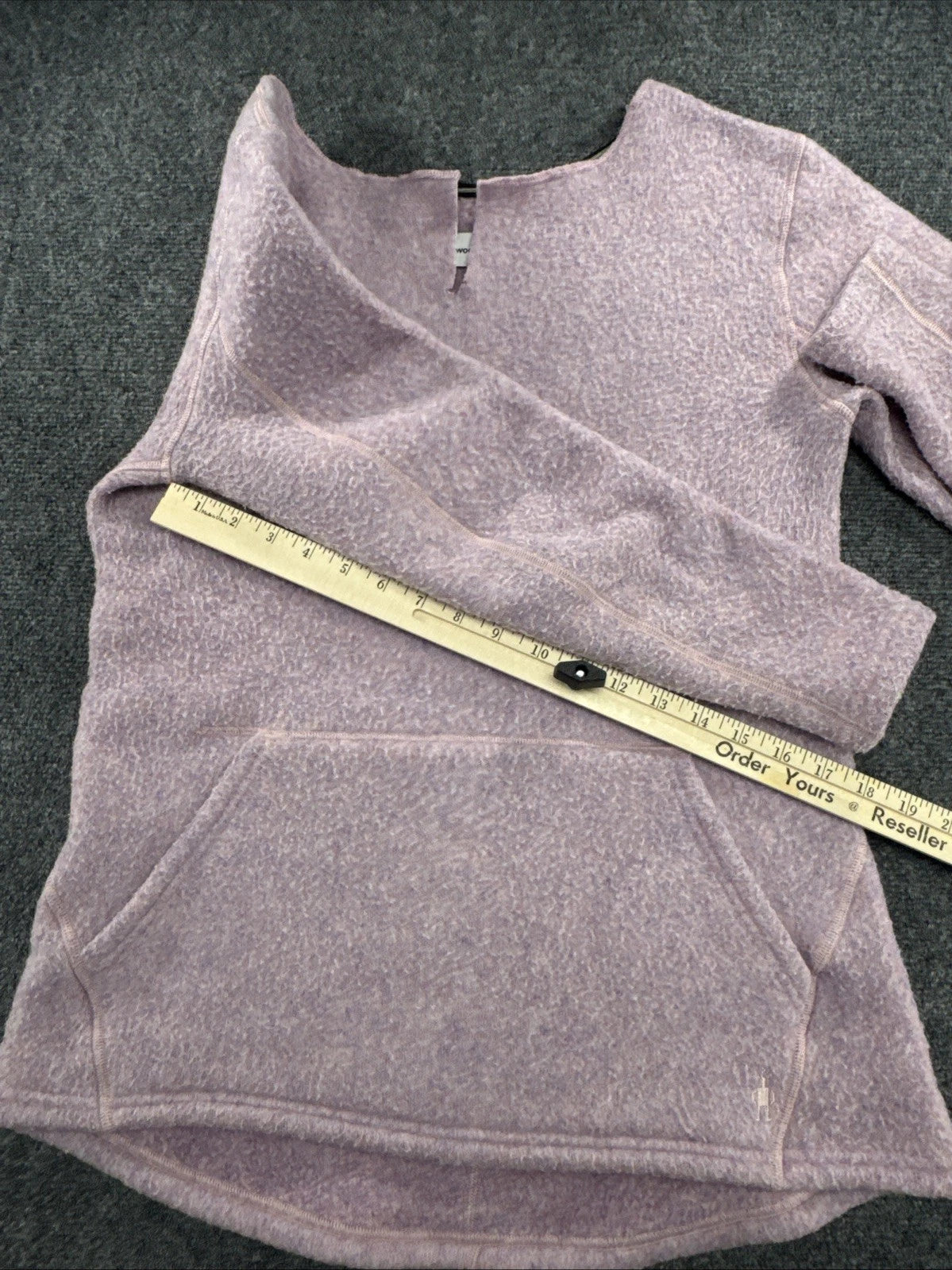 Smartwool Hudson Trail Women's M Pink Wool Blend Fleece Pullover SW011525