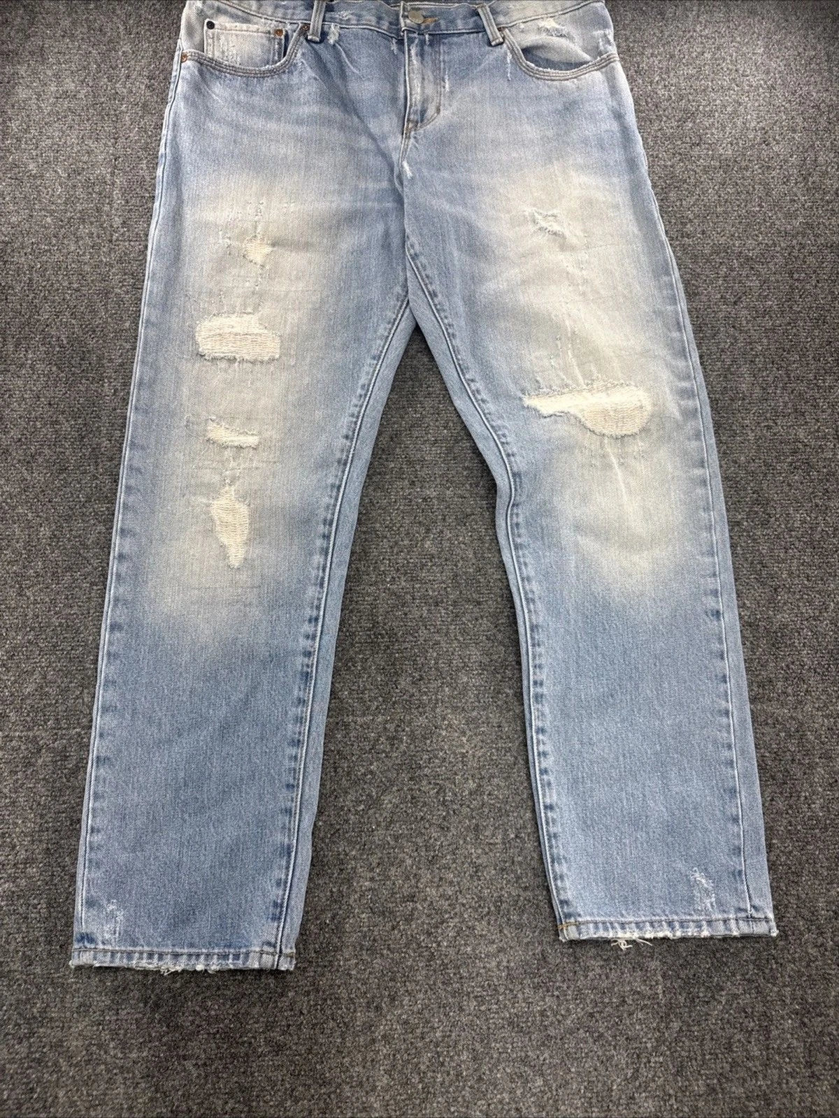 Gap 1969 Sexy Boyfriend Jeans Women’s 28 Light Wash Distressed Ripped