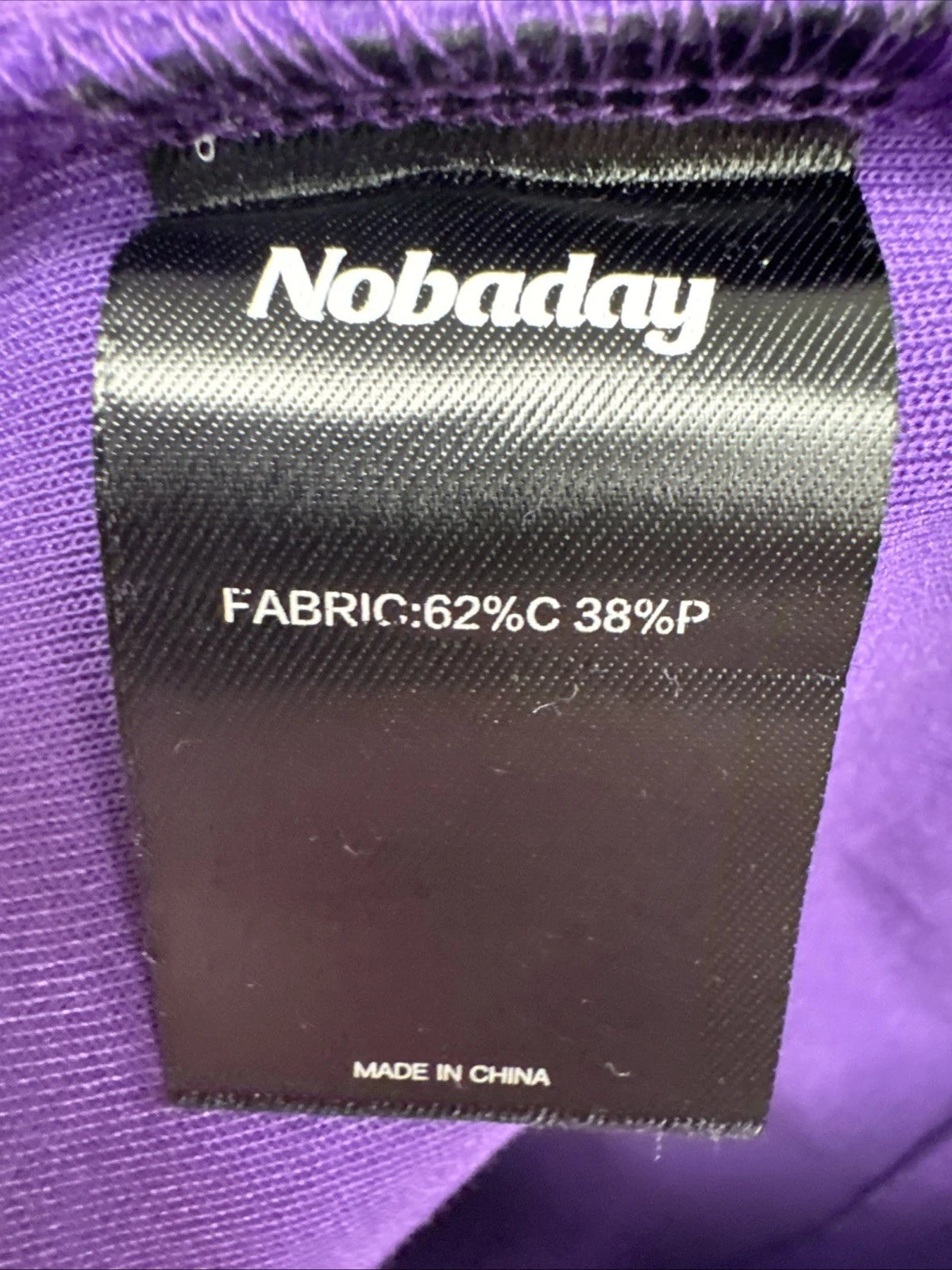 NOBADAY Never Been Done All Over Logo Crewneck Sweatshirt Purple Green