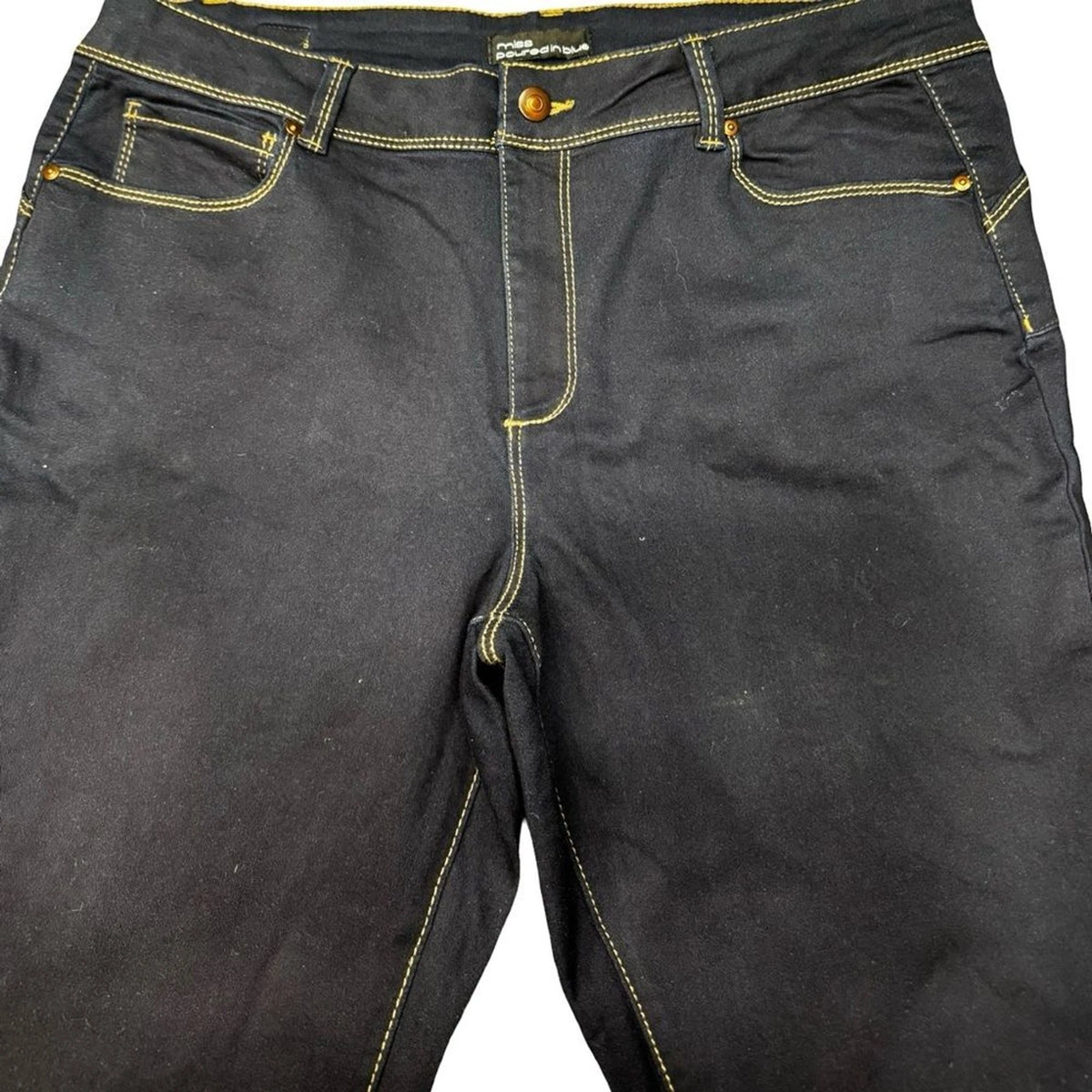 Miss Poured Skinny Jeans Women's Size 16 Dark Wash Stretch Denim EUC