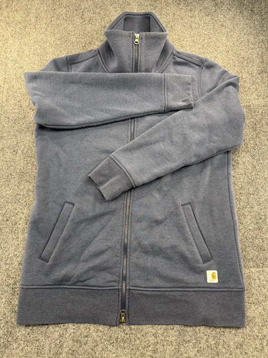 Carhartt Mens Blue Full Zip Fleece Jacket Size L