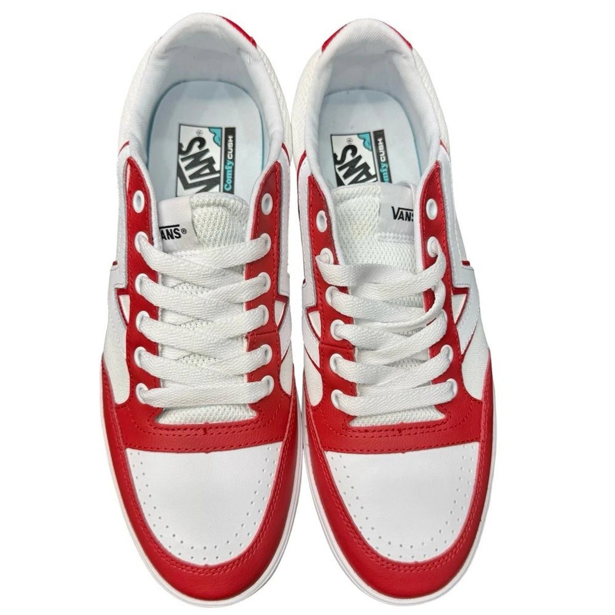 Vans Lowland CC ComfyCush Red White Men’s 10.5 Women’s 12 Sneakers NIB