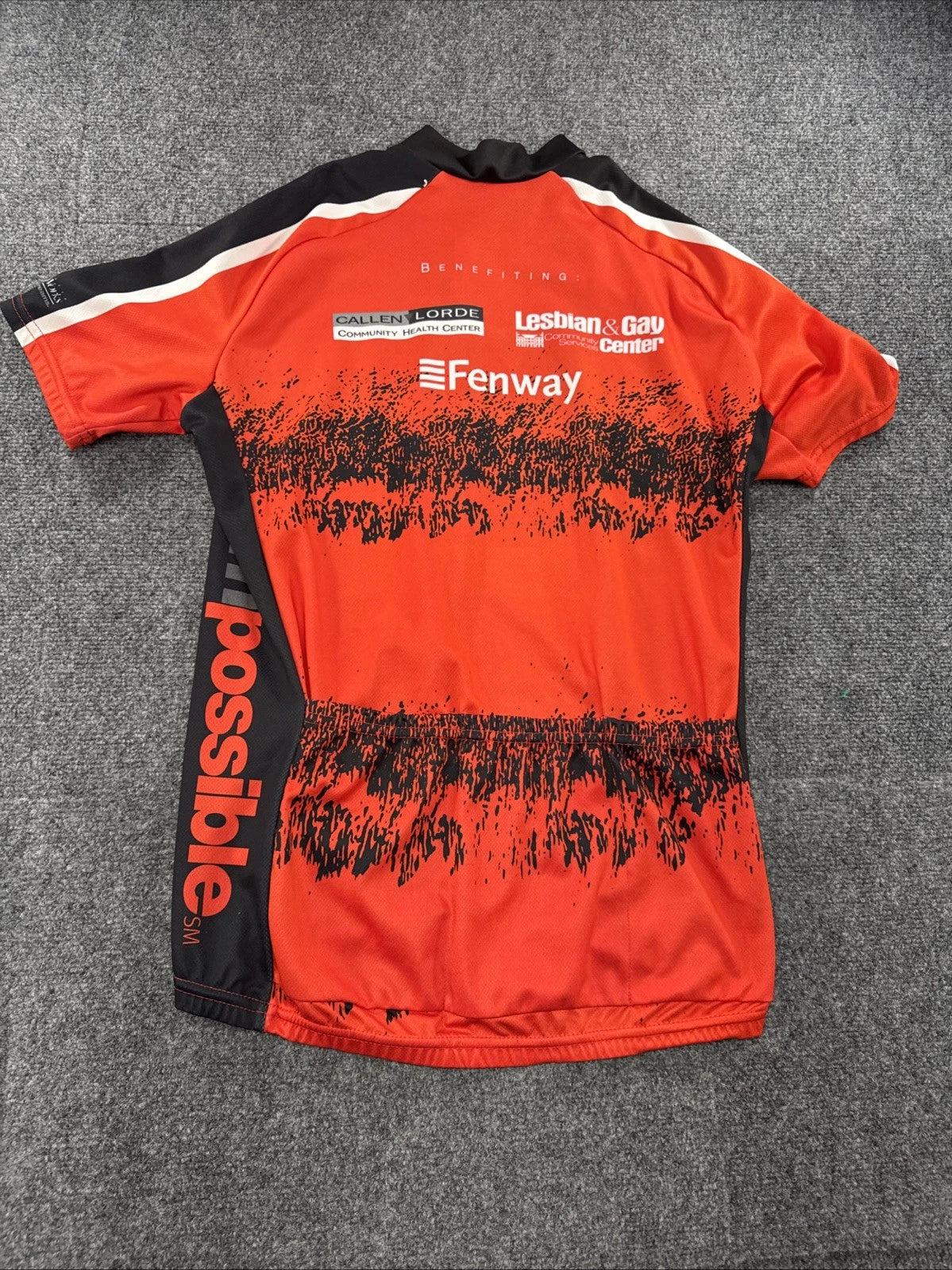 Vintage AIDS Ride 6 Tanqueray Cycling Jersey USA Made Bike Shirt M