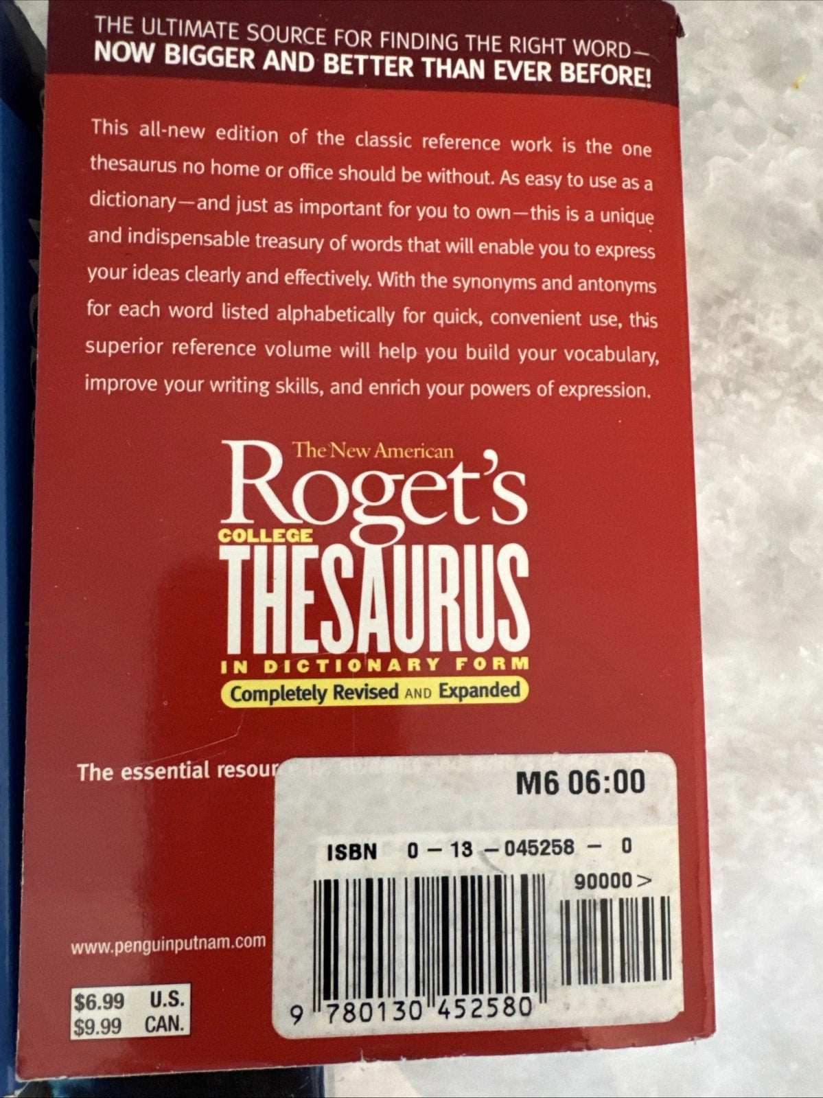 Webster Dictionary Roget’s Thesaurus Reference Book Set 3 College Editions