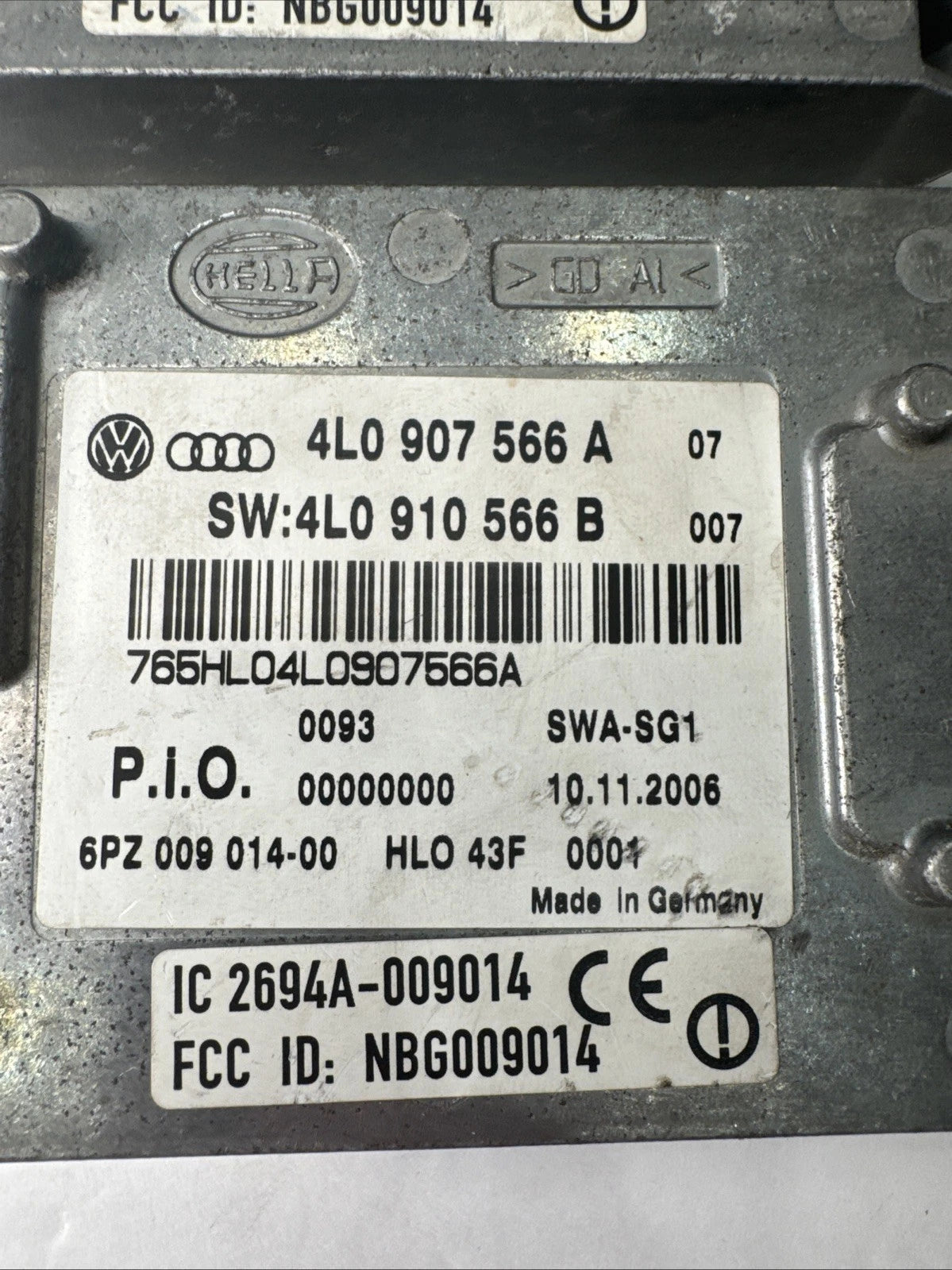 Audi Q7 A8 S8 Blind Spot Module Pair 4L0907566A 4L0907568A Parts Repair