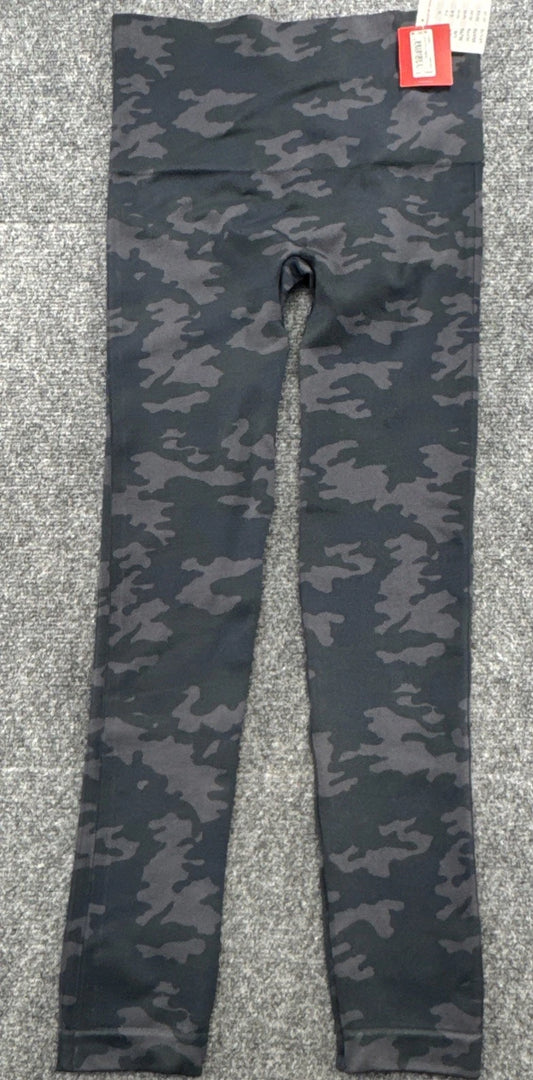 SPANX Look At Me Now Seamless Leggings Womens M Green Camo High Rise BNWT