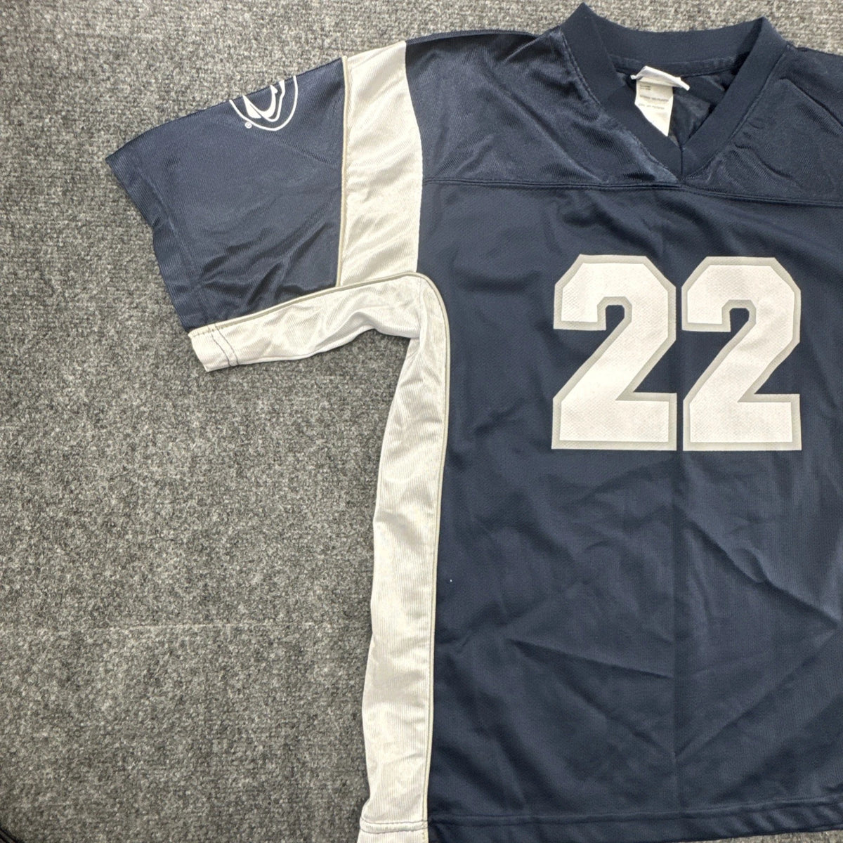 Penn State Nittany Lions #22 NCAA Football Jersey Youth XXL 18 Blue Outerstuff