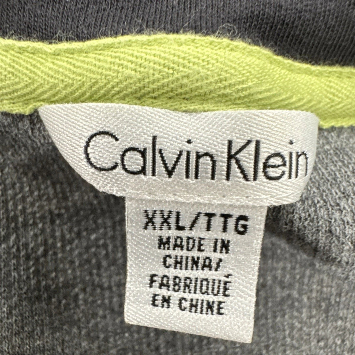 Calvin Klein Colorblock Sweatshirt XXL Gray Black Crewneck Pullover Logo
