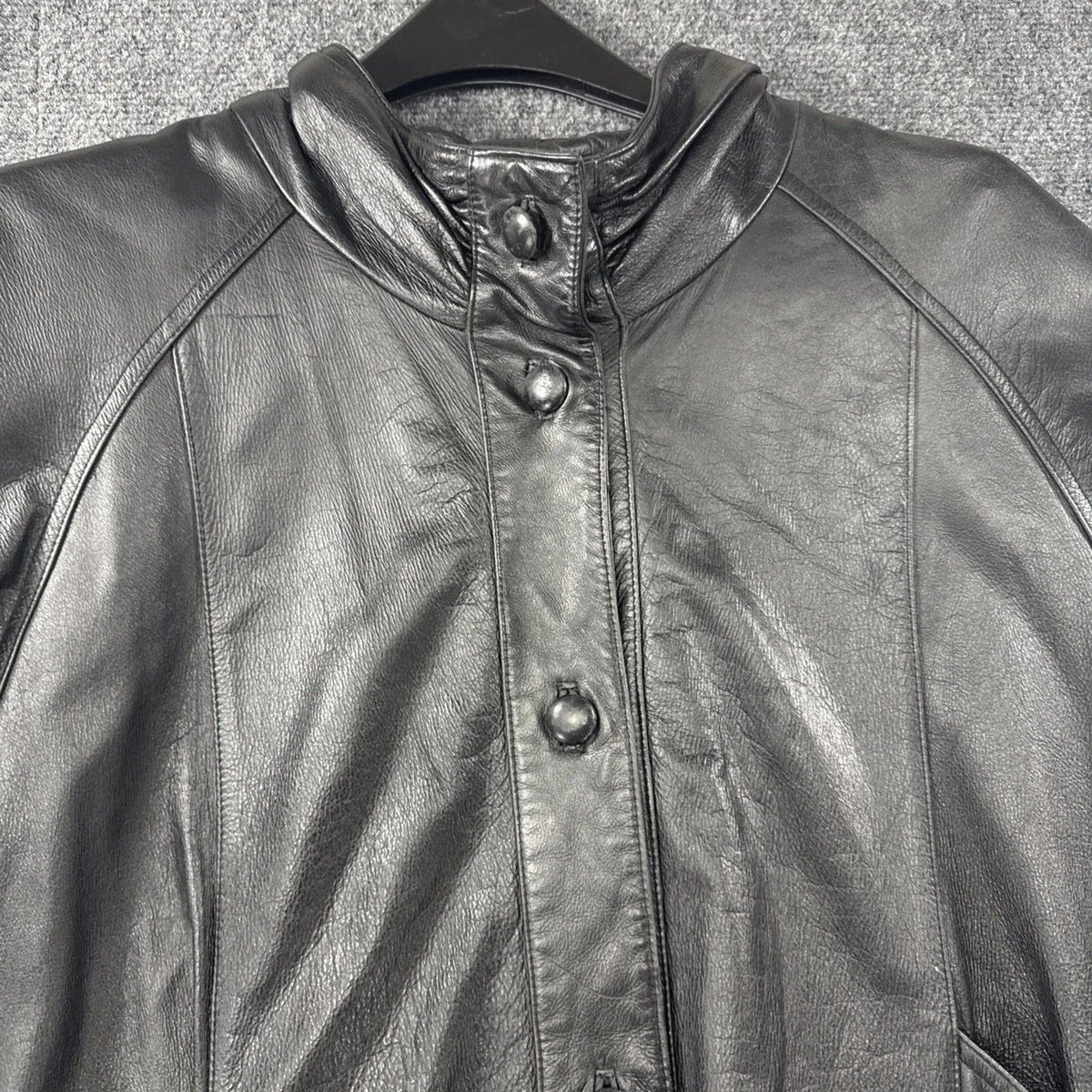 Vintage Pelle New York Milano Leather Jacket Women’s M Black Genuine Leather 90s