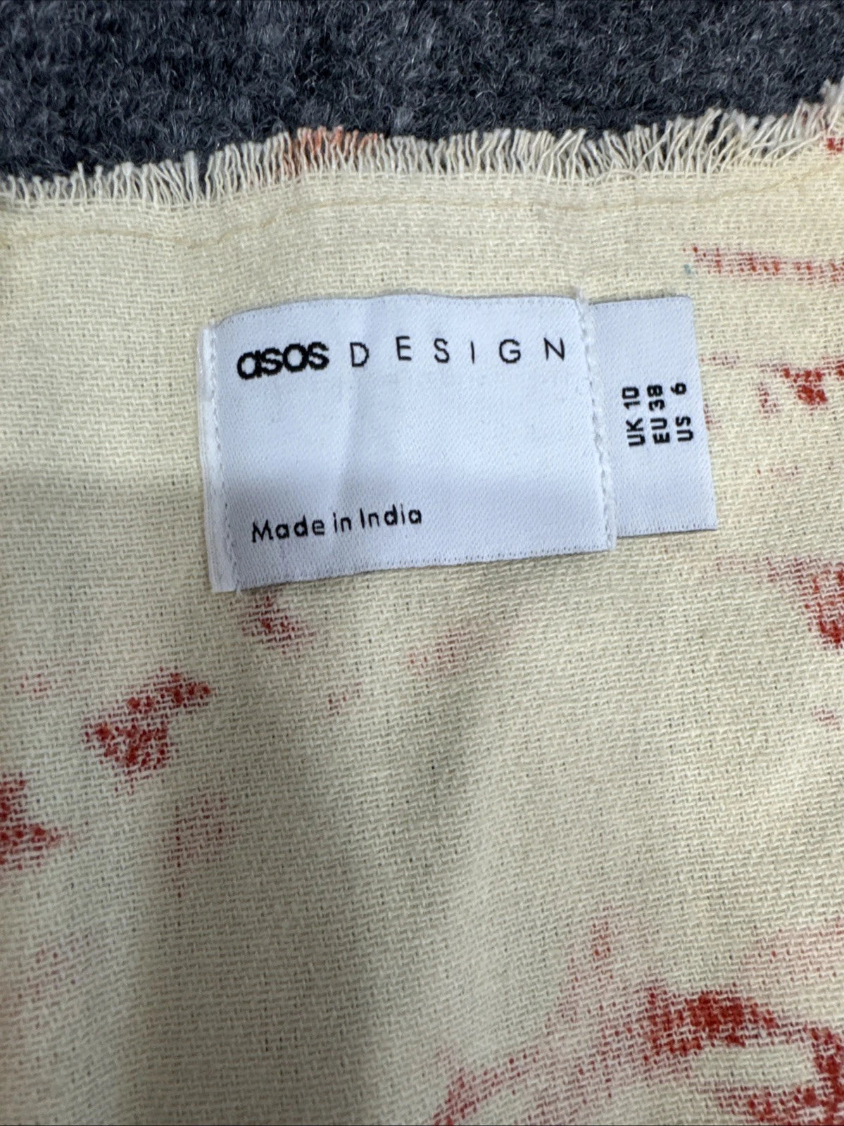 ASOS Design Square Neck Corset Mini Dress Women's 6 Red Orange NWT