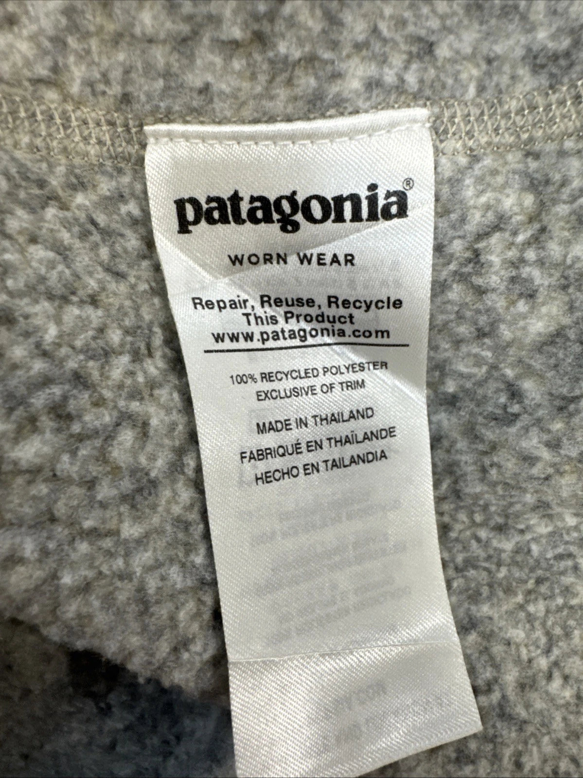 Patagonia Better Sweater 1/4 Zip Women’s S Pelican Gray Fleece Pullover
