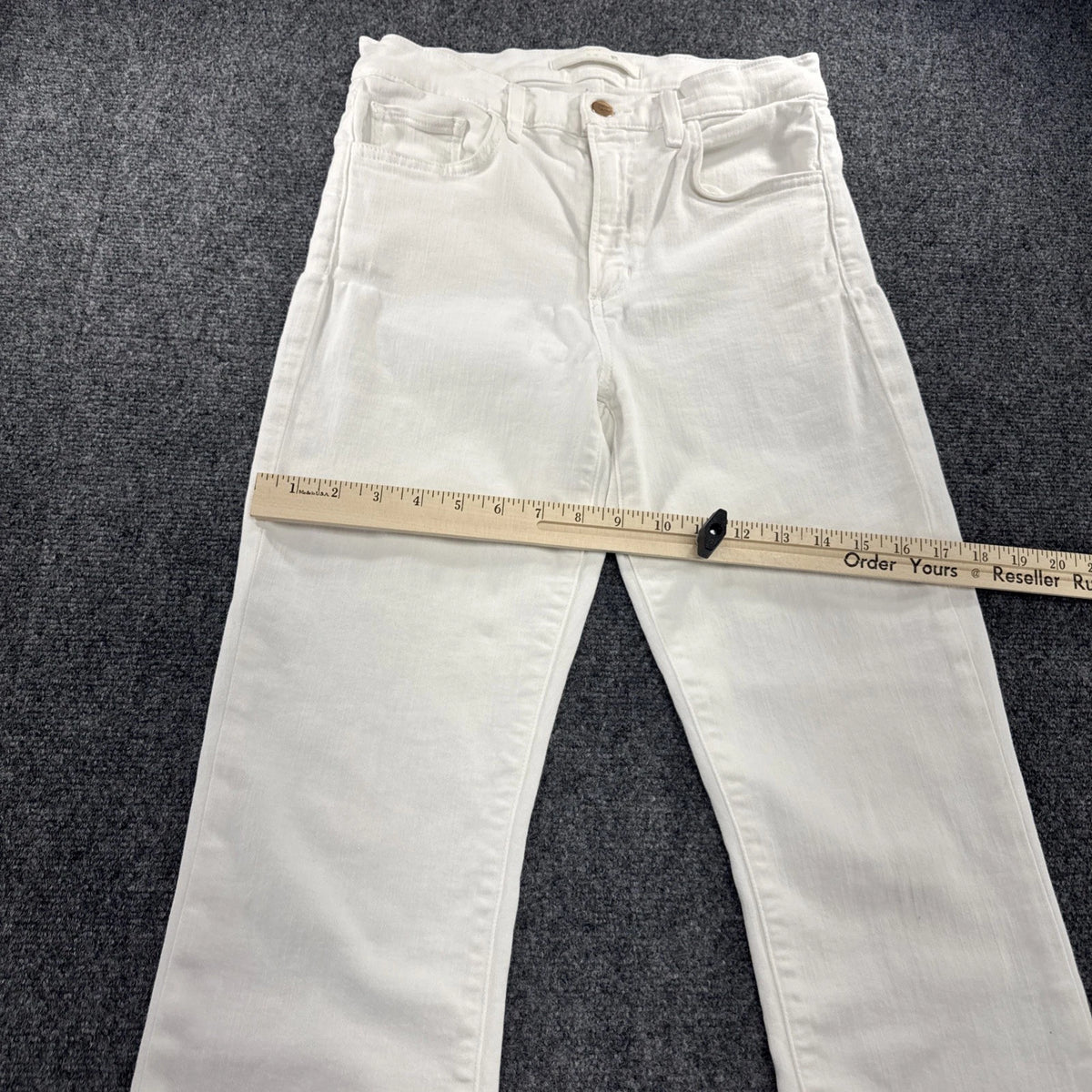 Joe’s Jeans The Callie Women’s 27 White High Rise Cropped Bootcut Flaw
