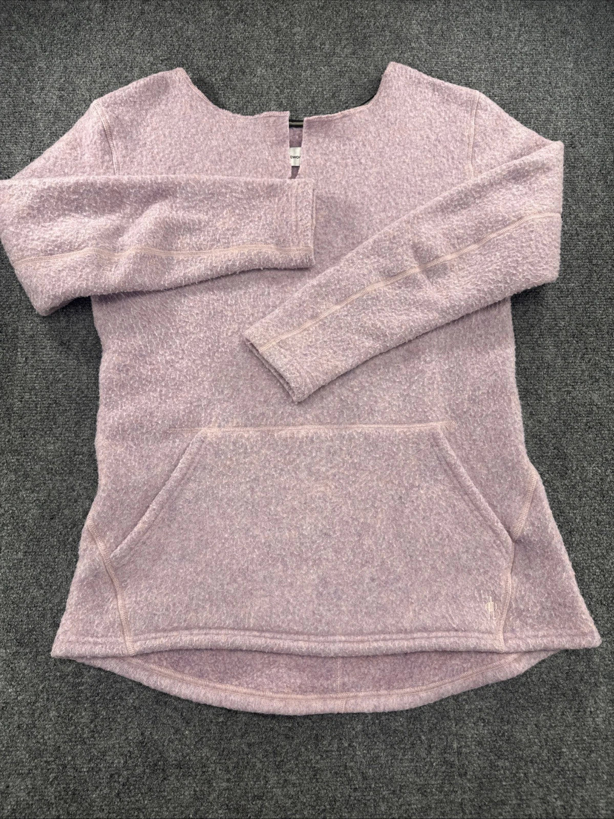 Smartwool Hudson Trail Women's M Pink Wool Blend Fleece Pullover SW011525
