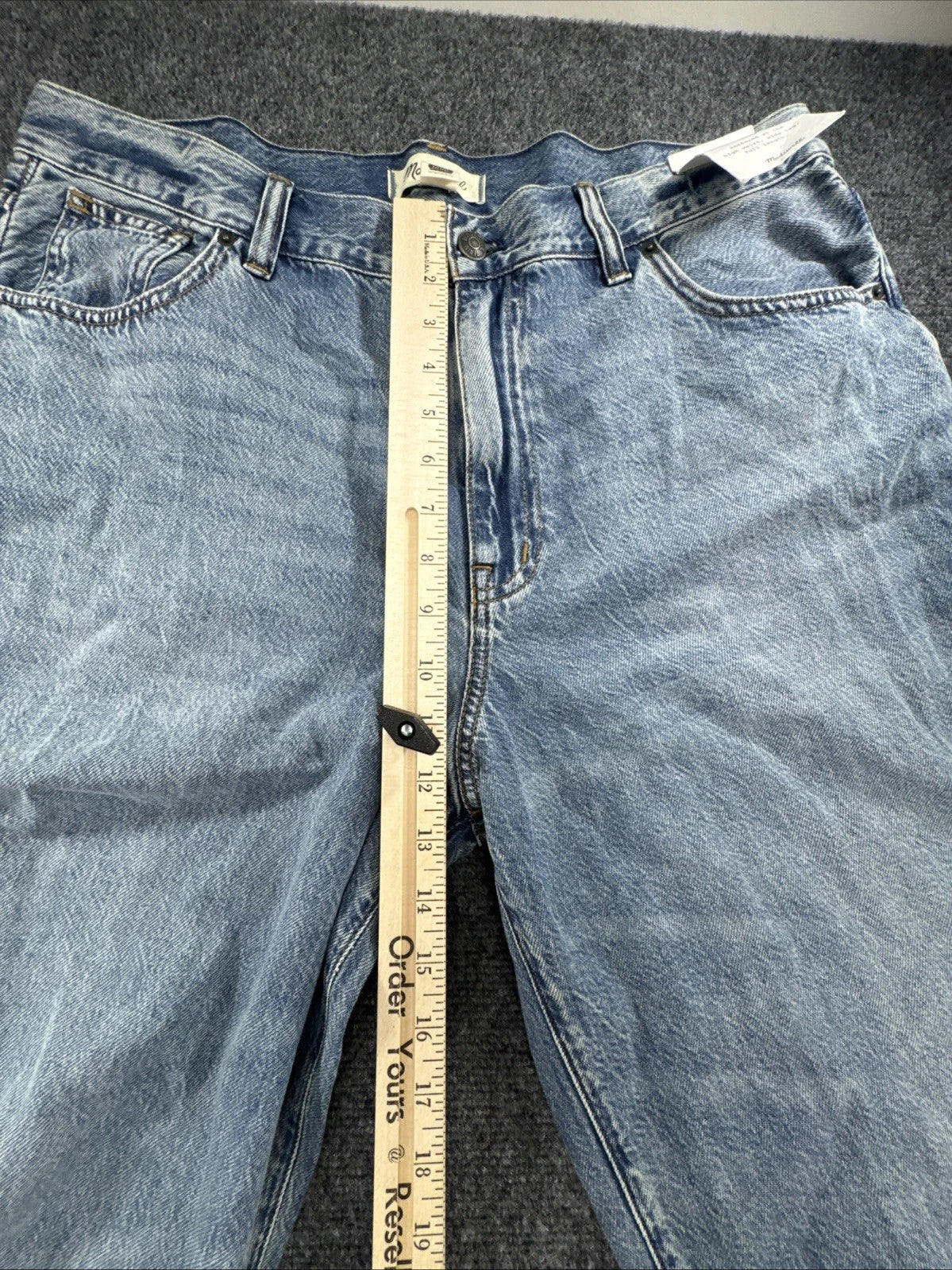 Madewell Superwide-Leg Jeans Women W32 High Rise Wide Leg Light Wash NWT